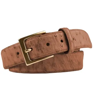 1 3/8" Vintage Ostrich Calf Belt