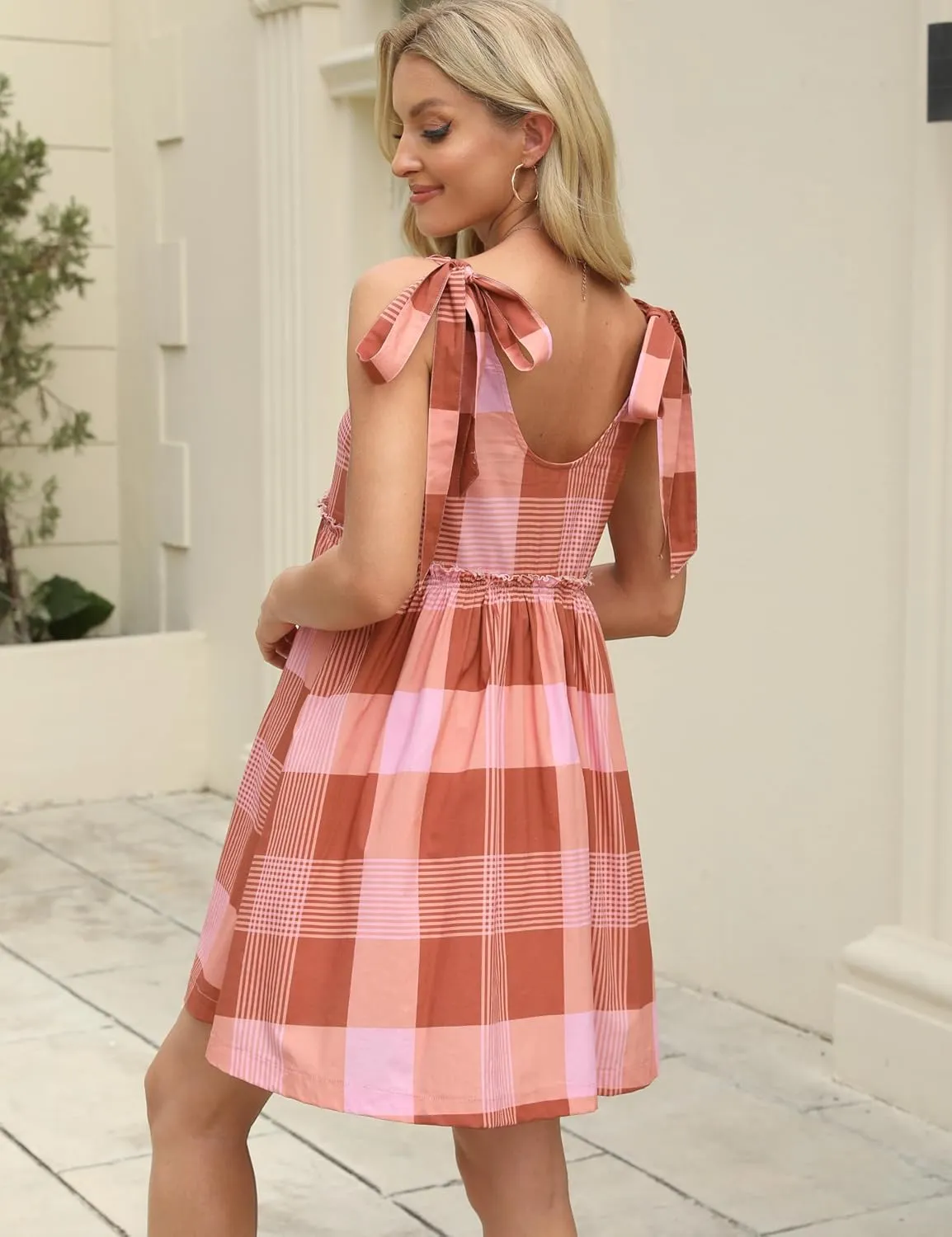 AMEBELLE Summer Mini Dresses for Women Casual Sleeveless Tank Dresses Crewneck Flowy Sundress with Pockets