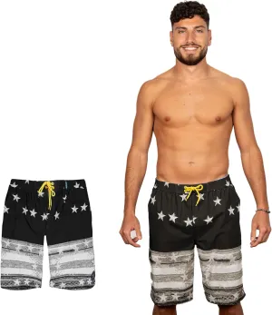 Banana Boat UPF 50  Sun Protection Four-Way Stretch Board Shorts Men's Quick Dry Shorts | Mens Swim Trunks | Beach Shorts