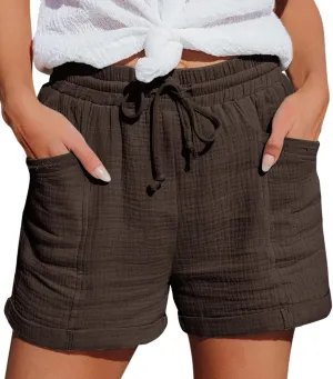 Biker Shorts Women with Pockets Pants Straight Leg Sports Casual Loose Shorts Biker Shorts Women with Pockets Plus