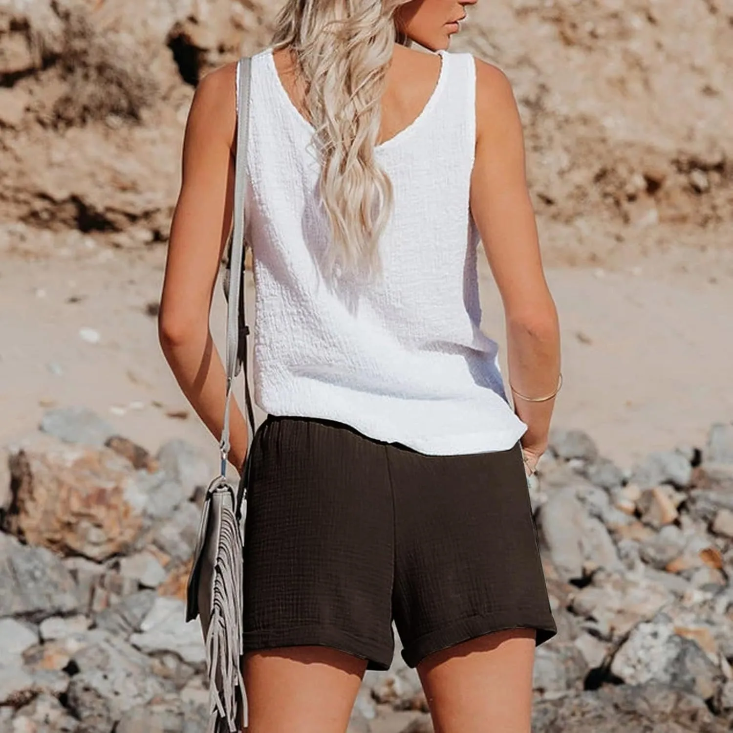 Biker Shorts Women with Pockets Pants Straight Leg Sports Casual Loose Shorts Biker Shorts Women with Pockets Plus