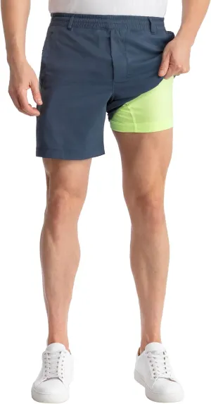 birddogs Mens Khaki Shorts  Casual, Slim Fit, Stretch Shorts with Built-in Liner for Comfort  Regular Length, 7 Inseam