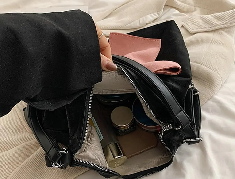 Bow Detail Convertible Bag for Women, Vintage Shoulder & Underarm Purse, Multi-Way Backpack & Tote Handbag