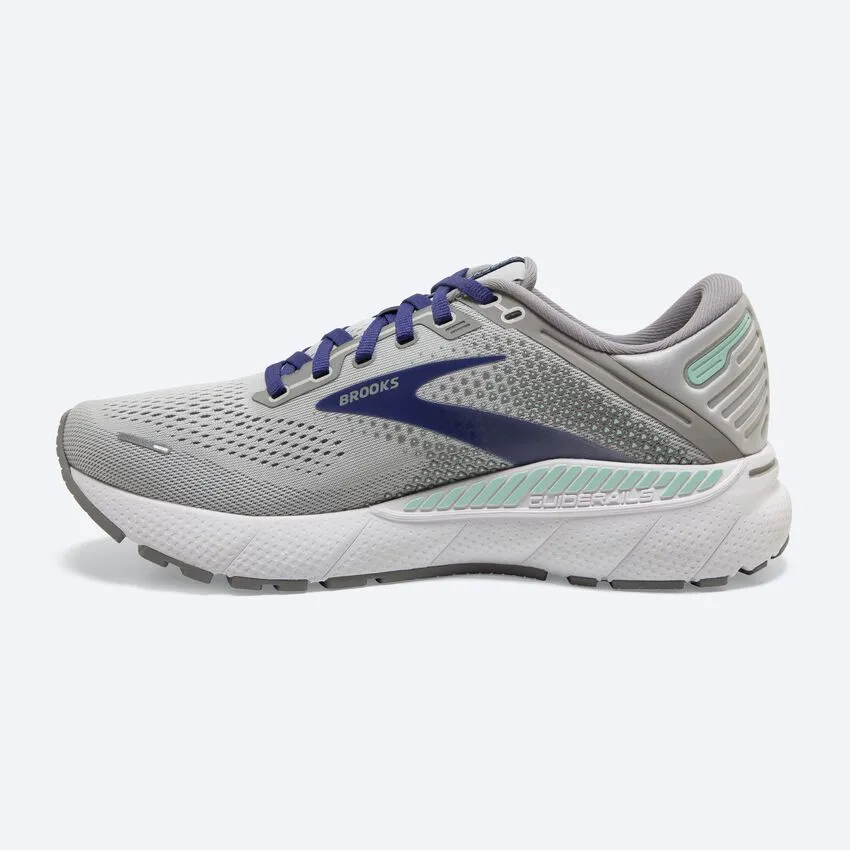 Brooks Womens Adrenaline GTS 22- Alloy/Blue/Green (1203531B045)