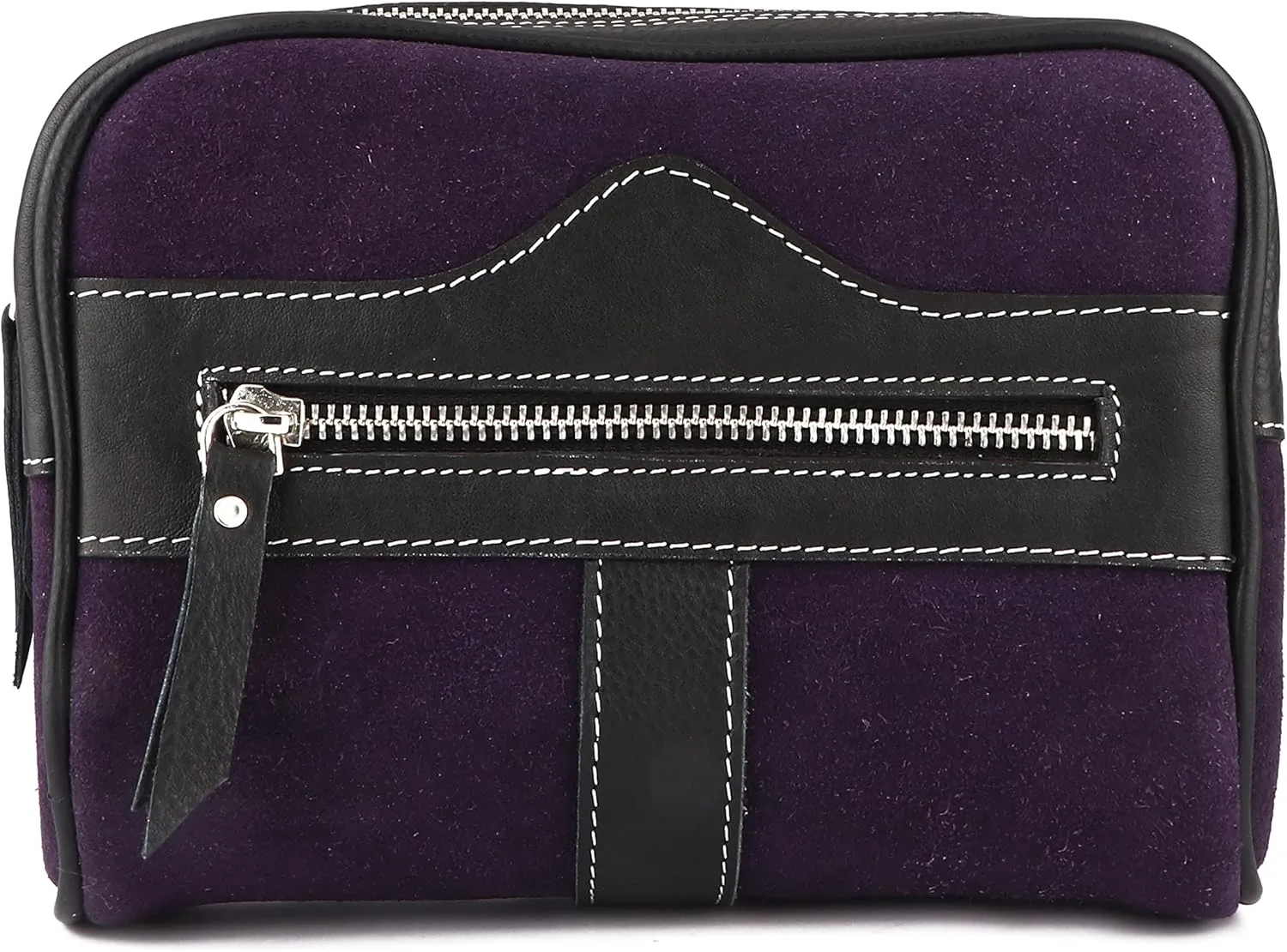 CHALLENGER Leather Waist Belt Bag Travel Pouch Fanny Pack Purple 18BT25PR