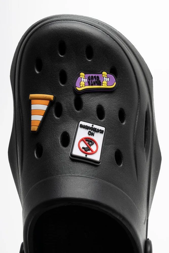 Charm Clog Black
