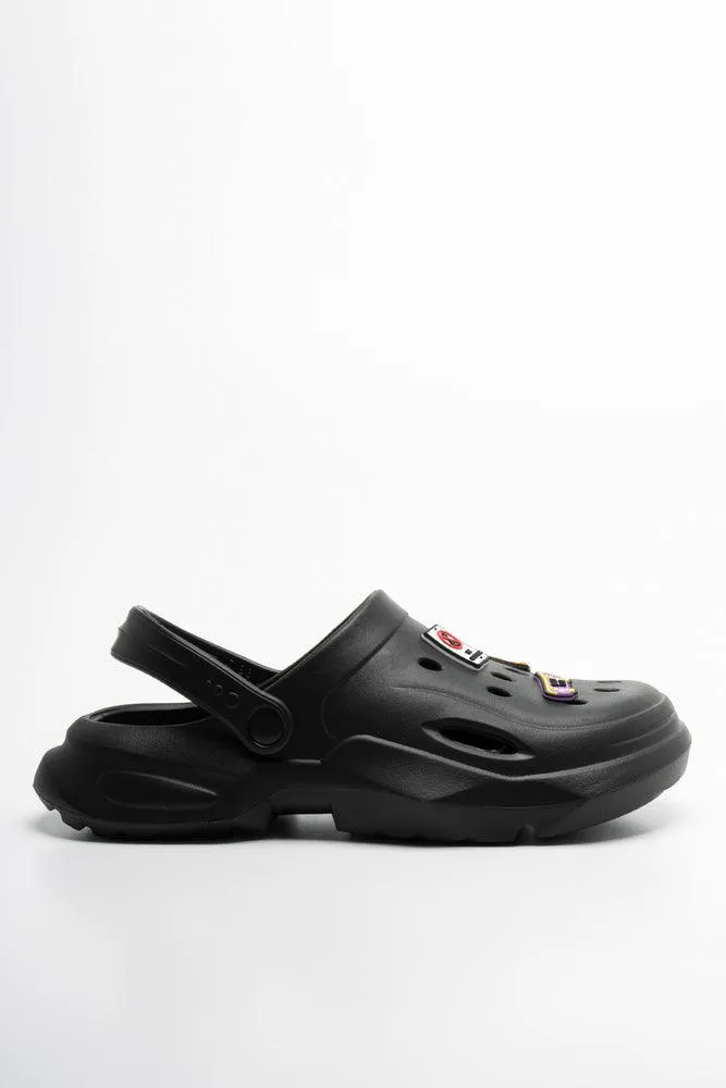 Charm Clog Black