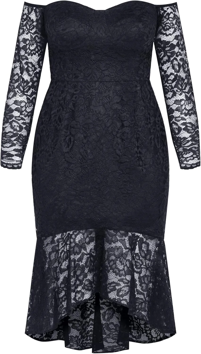 City Chic Women's Dress Lace Athena