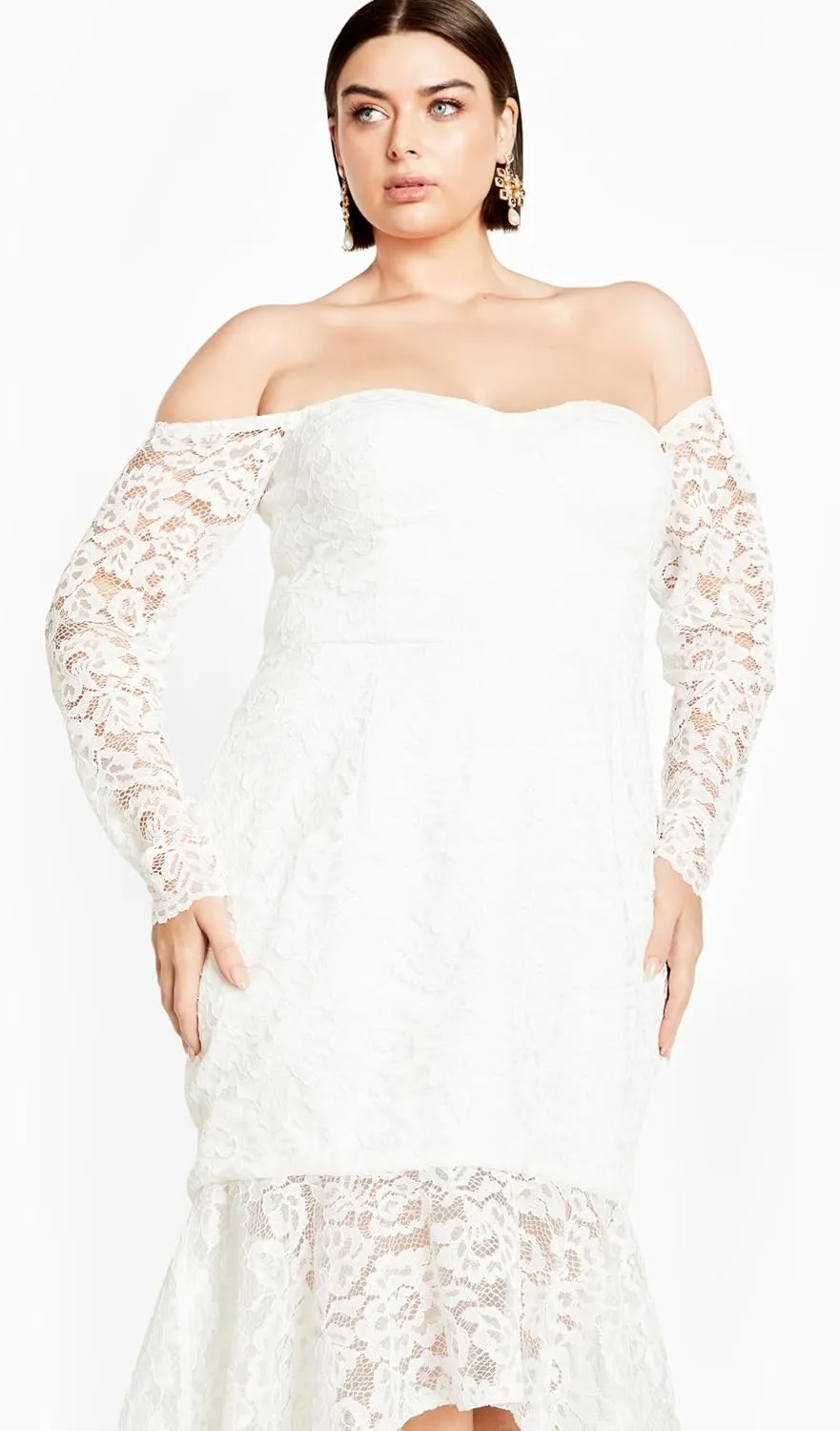City Chic Women's Dress Lace Athena