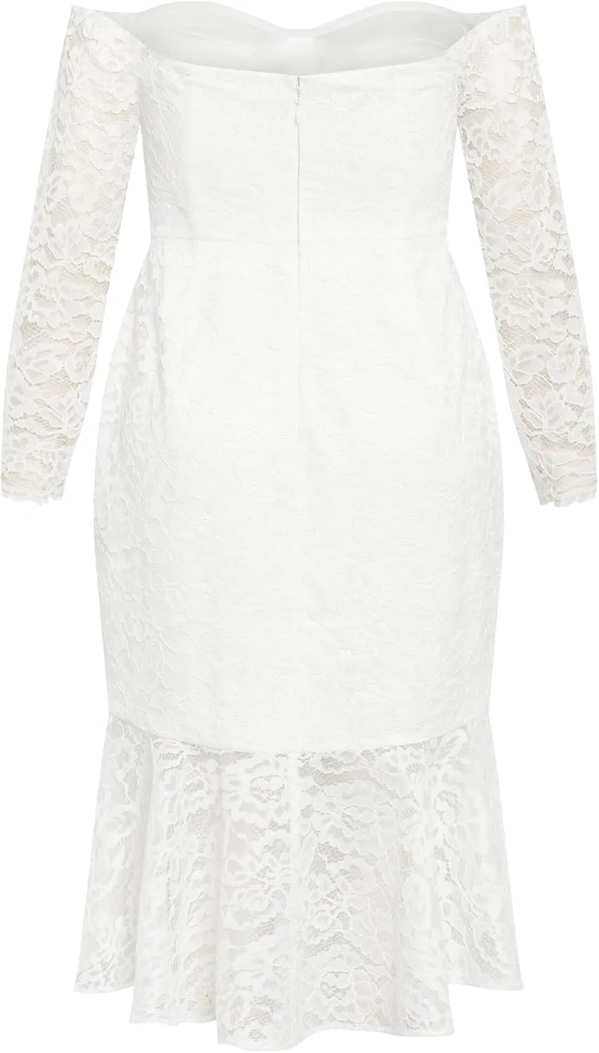 City Chic Women's Dress Lace Athena