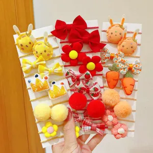 Cloth Hair Bands Bowknot-مجموعة من أربطة
