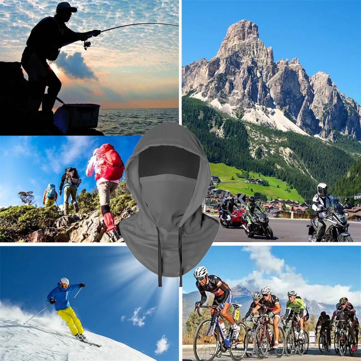 Cooling Balaclava Mask Sun UV Protection Hood Breathable Full Head Mask Face Cover for Men Women Cycling Skiing Fishing