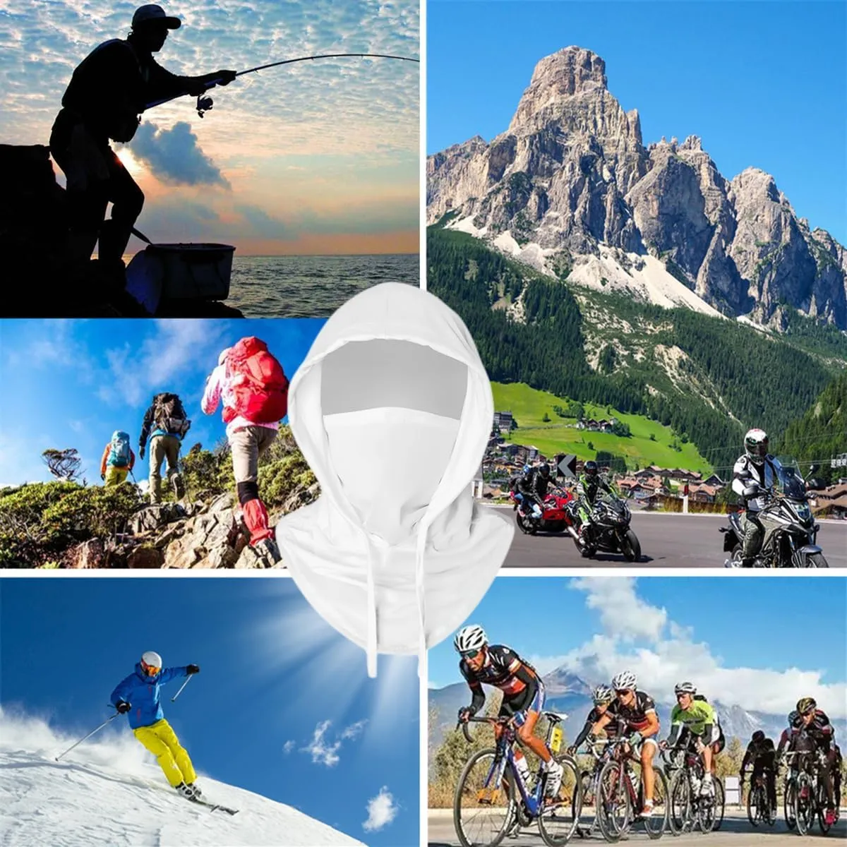 Cooling Balaclava Mask Sun UV Protection Hood Breathable Full Head Mask Face Cover for Men Women Cycling Skiing Fishing