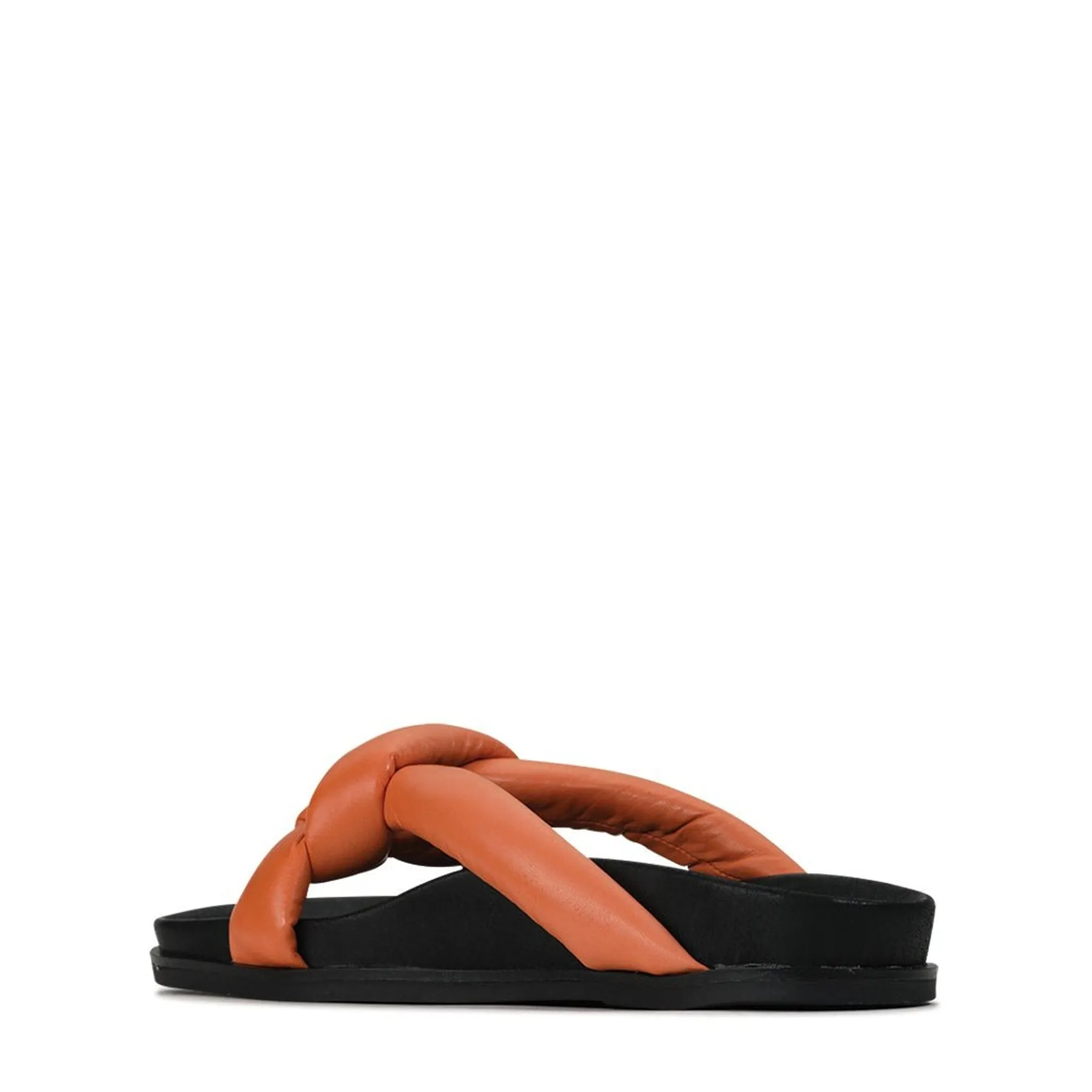 CROSSED SLIDE SANDALS