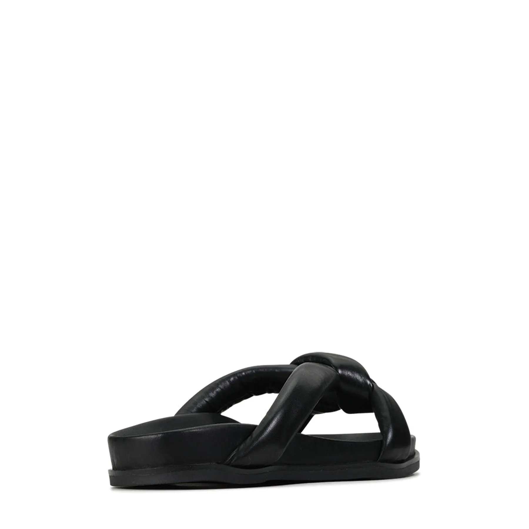 CROSSED SLIDE SANDALS
