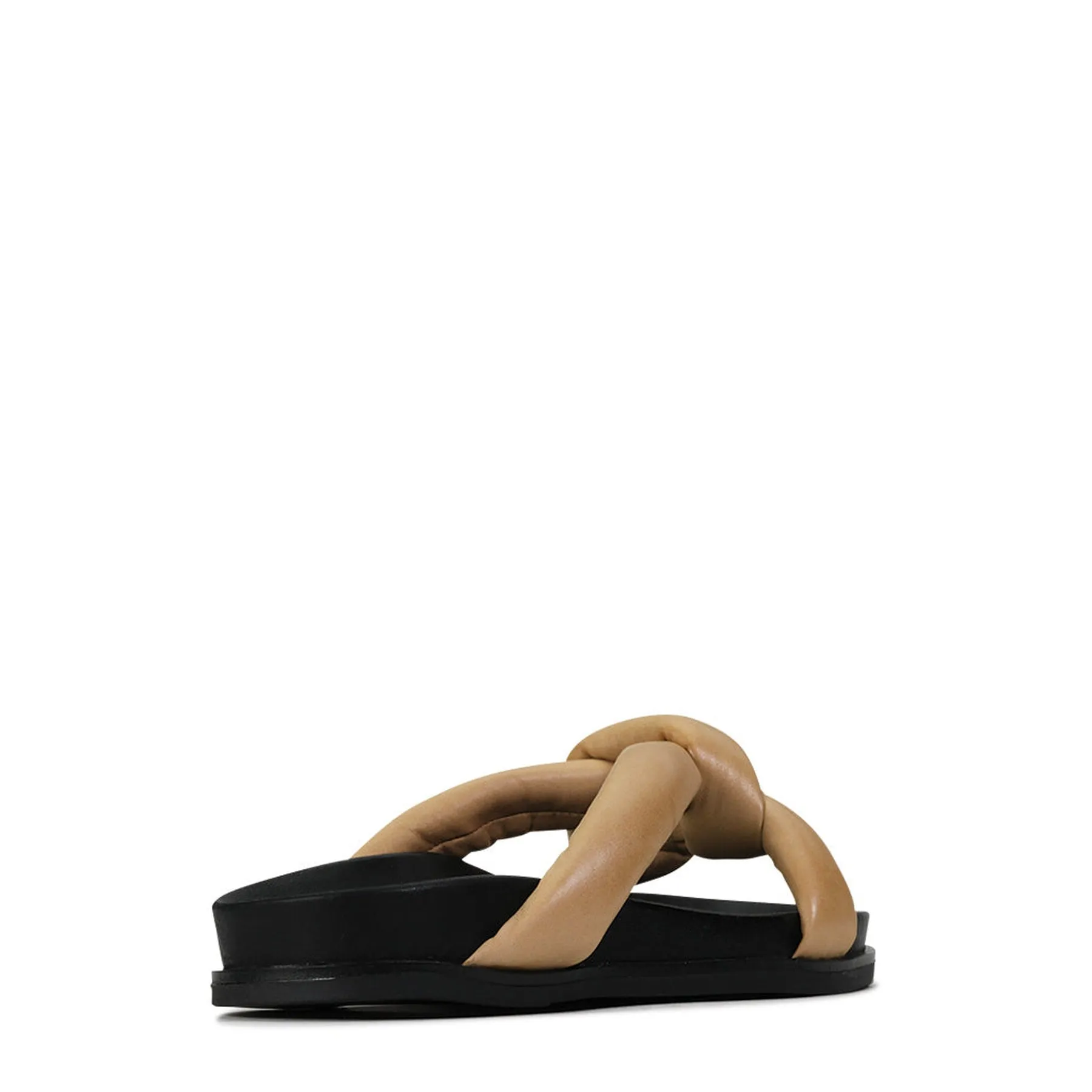 CROSSED SLIDE SANDALS