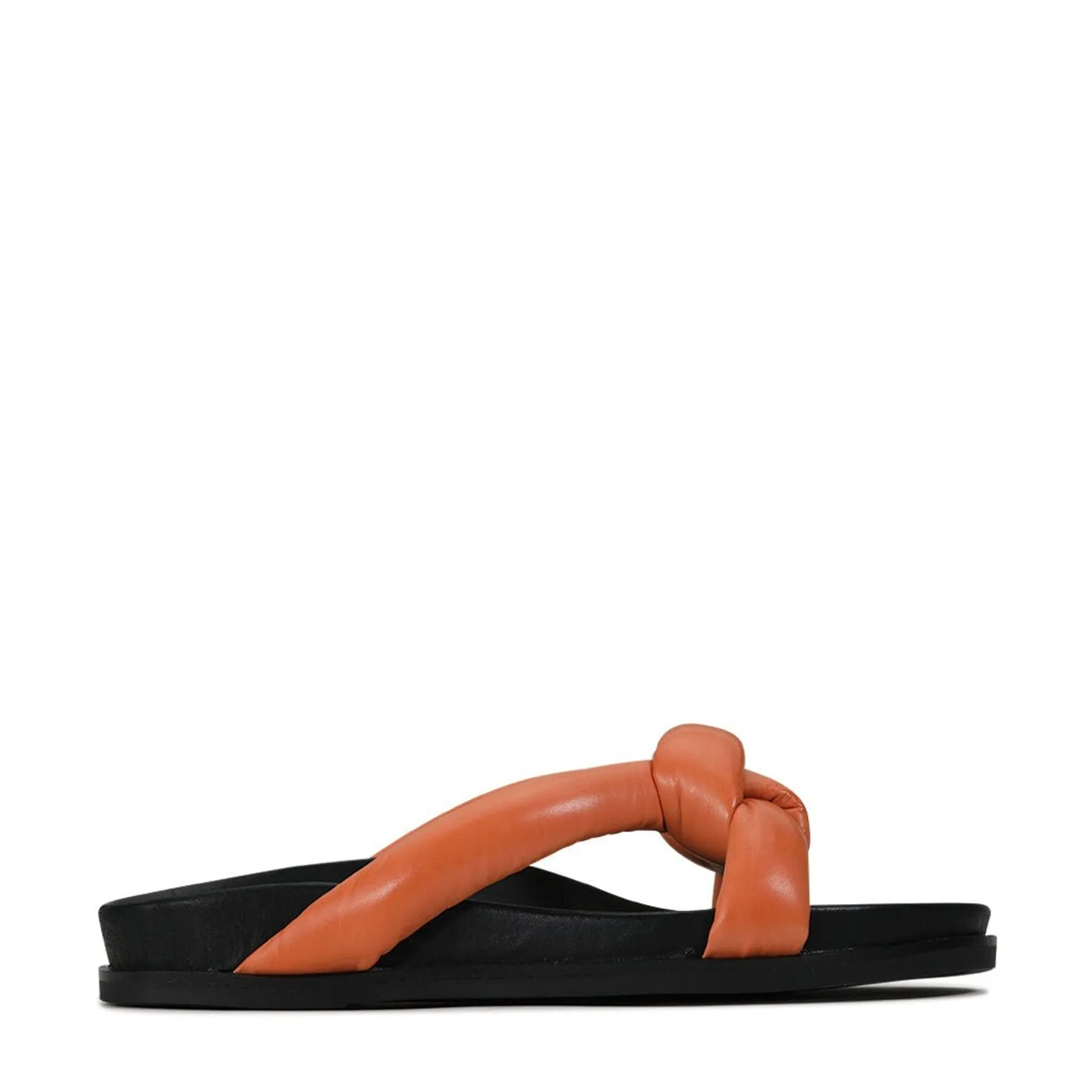 CROSSED SLIDE SANDALS