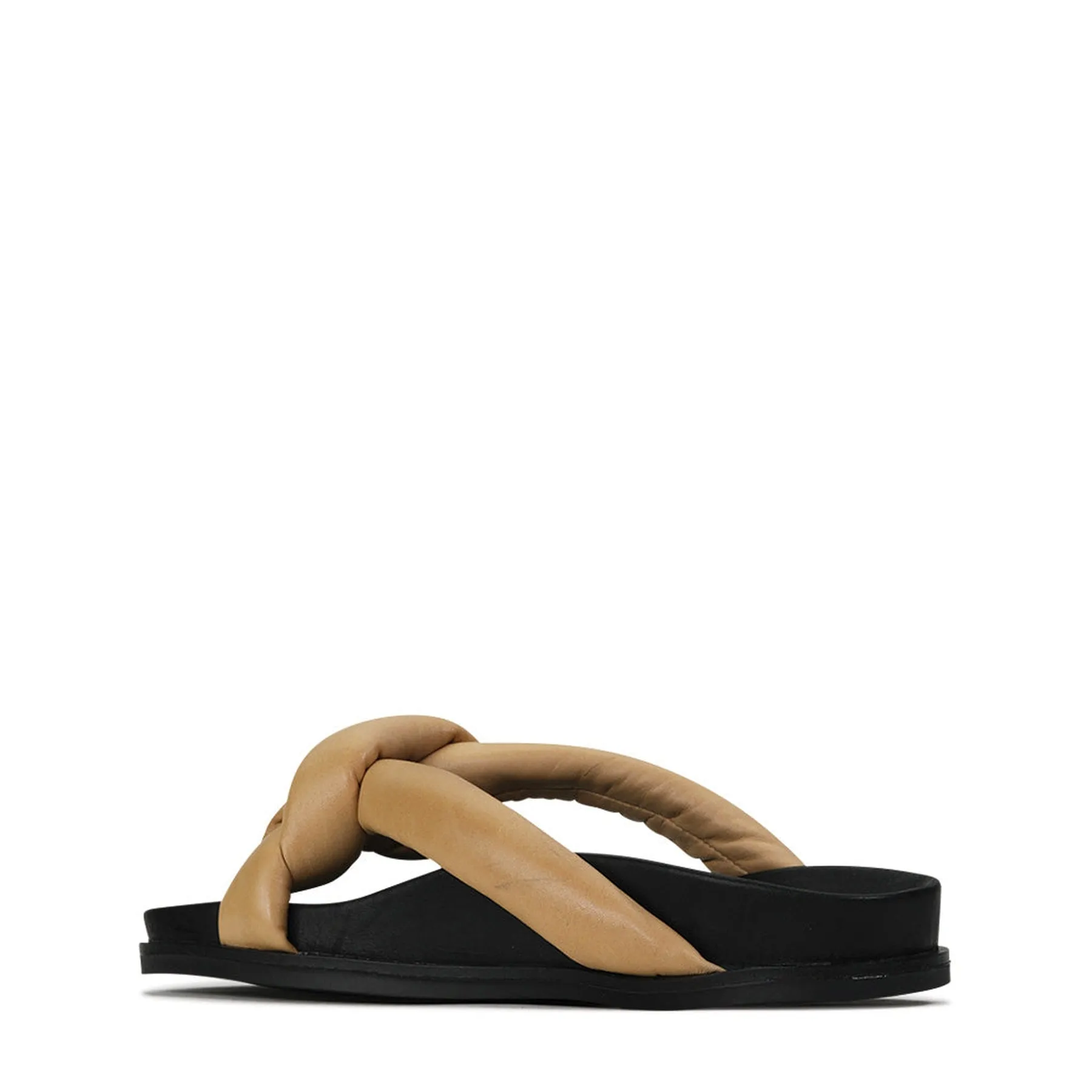 CROSSED SLIDE SANDALS