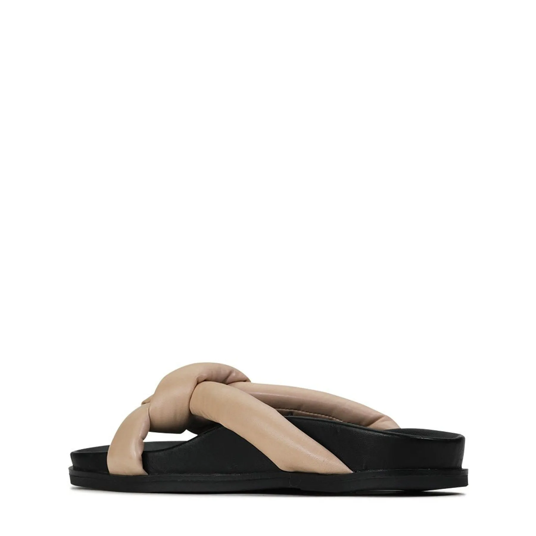 CROSSED SLIDE SANDALS