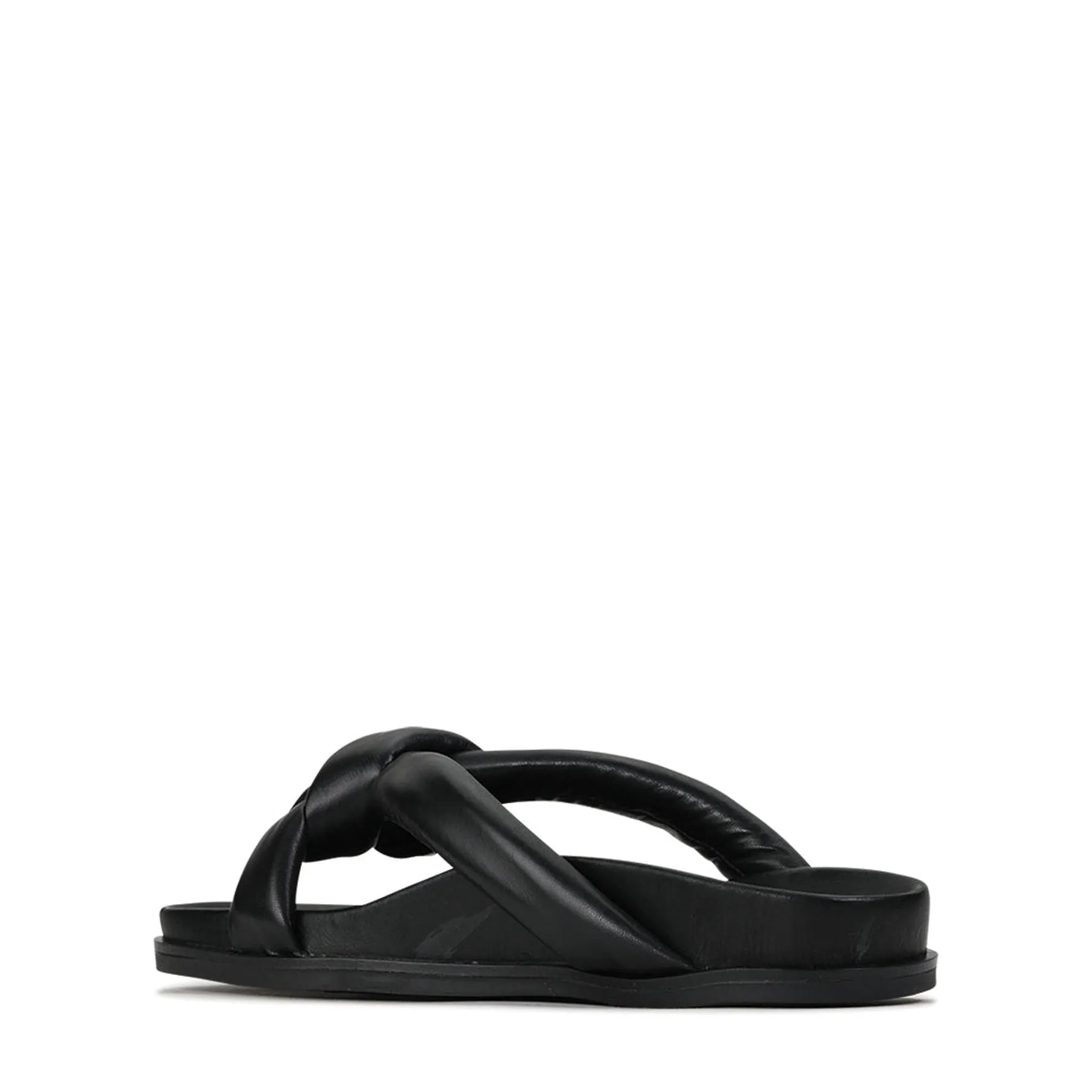 CROSSED SLIDE SANDALS