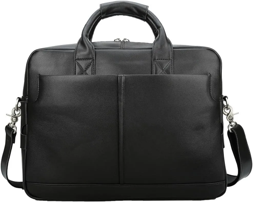 CSCDD Men's Business Bag Crazy Horse Leather Briefcase Shoulder Bag Large Men's Bag Tote