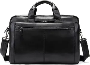 CSCDD Vintage Leather Bag Business Handbag Men's shoulder Briefcase Computer Bag