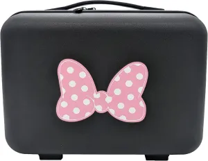 Designer Park Company - Minnie Suitcase, Headband Storage, Luggage, Suitcase for Park Headbands, or Headband Collections, w/Crossbody Strap, for Travel, or Theme Park- Pink