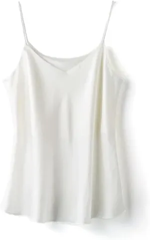 Double-Layer Silk Camisole for Women, Mulberry Silk Bandeau, Sexy V-Neck Tanks and Camis, Summer Vest,