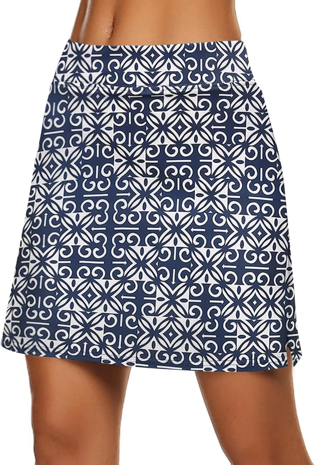Ekouaer Women's Active Performance Skort Lightweight Skirt for Running Tennis Golf Workout Sports