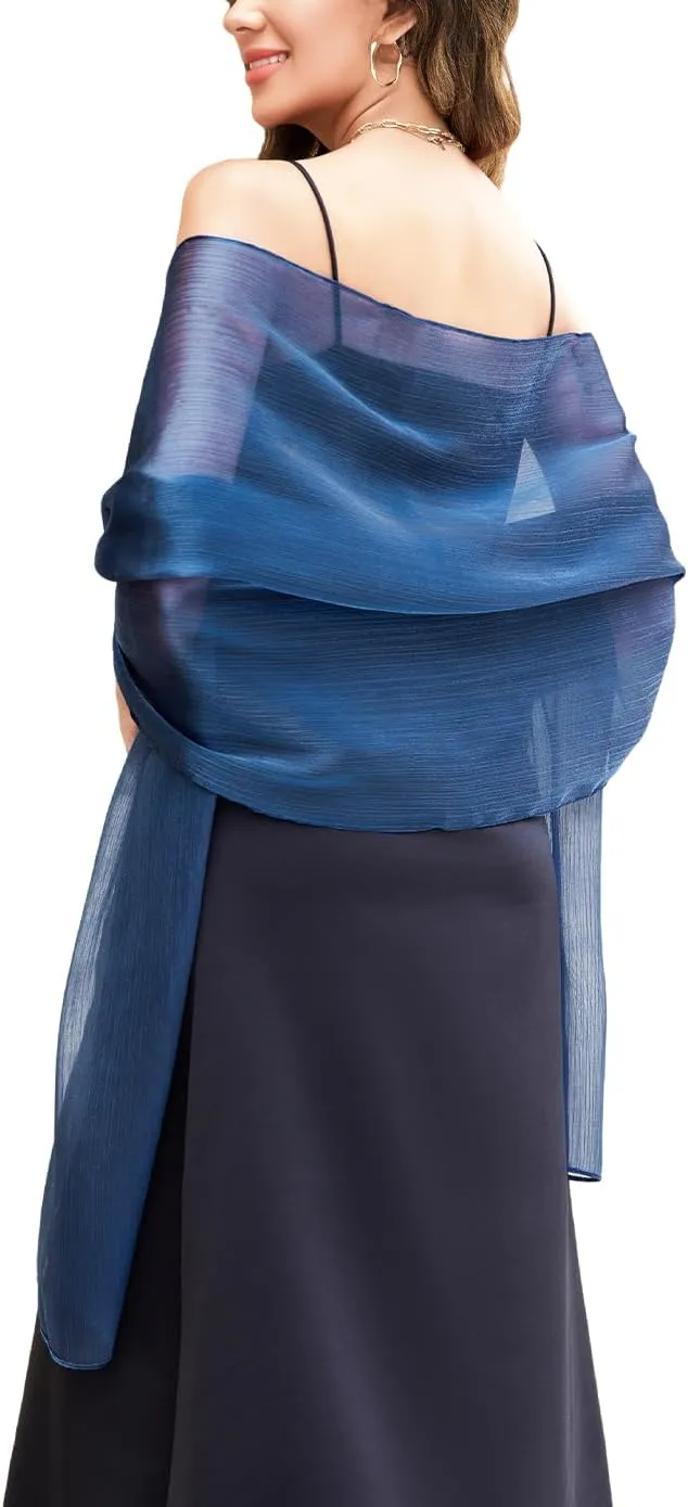FINIZO Shawls and Wraps for Evening Dresses Women Soft Shimmer Scarf Wedding Guest Shawl Wrap