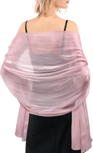 FURTALK Shawls and Wraps for Evening Dresses Sparkly Soft Wedding Party Bridesmaid Scarves for Women