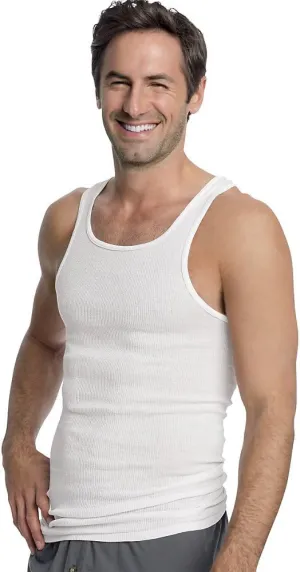 Hanes Mens 12Pack White A-Shirts Tagless Undershirts Tanks Tank Tops S