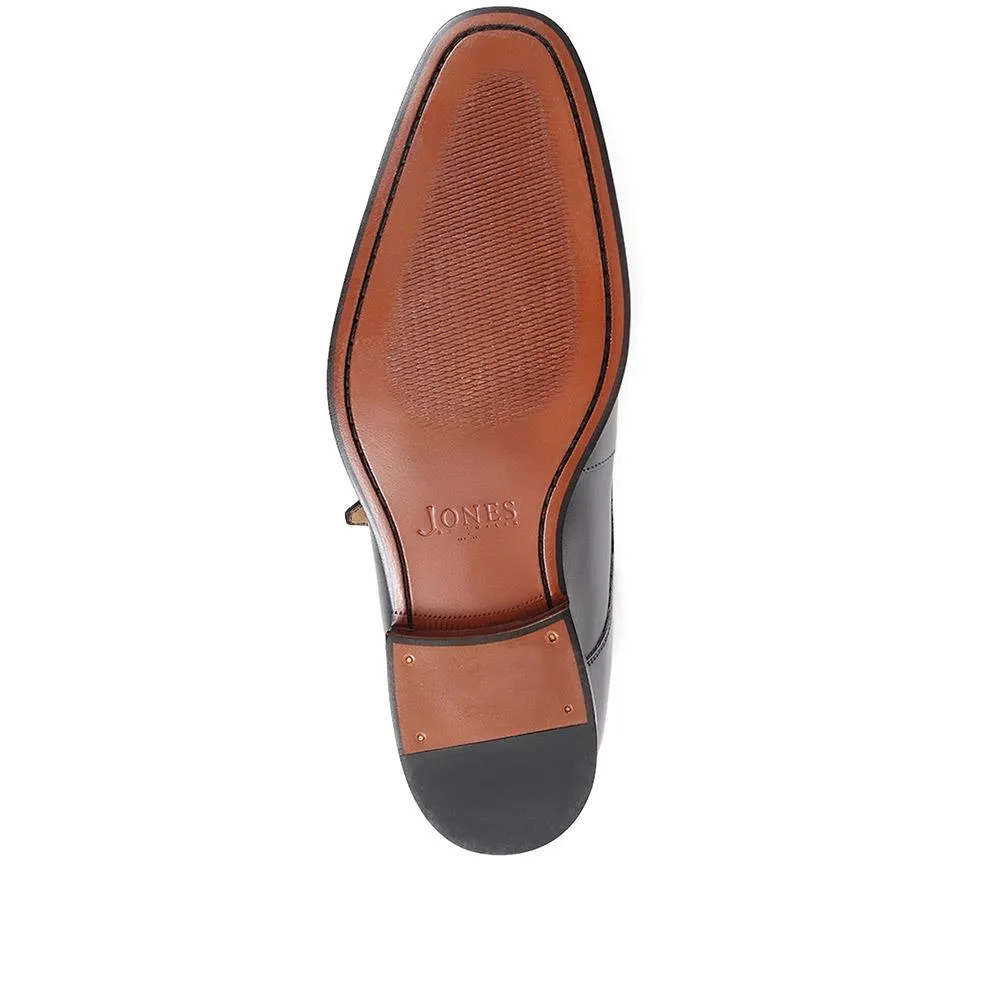 Justin Leather Single Strap Monk Shoes - JUSTIN / 318 901