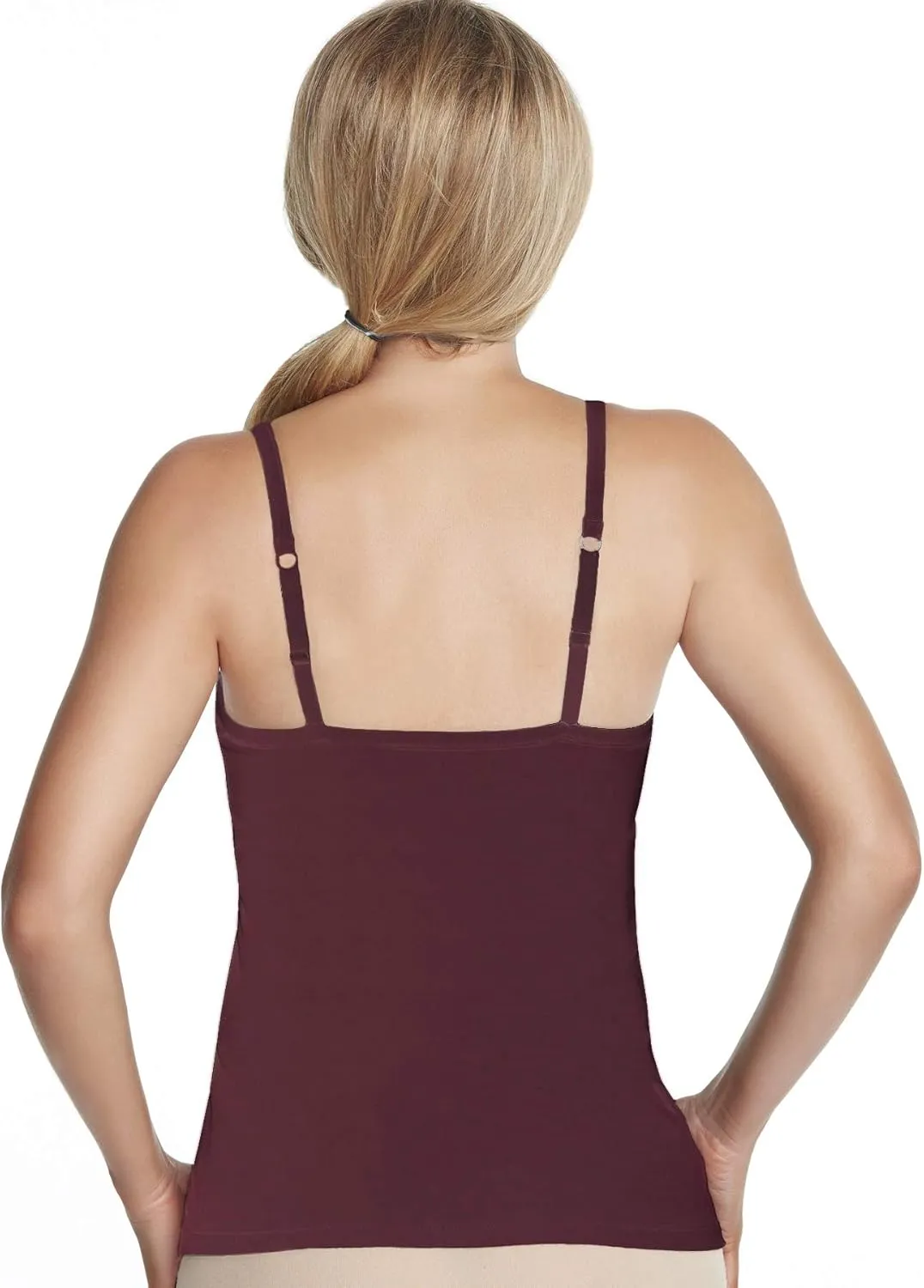Lace Trim High Neck Camisole with Underwire Bra
