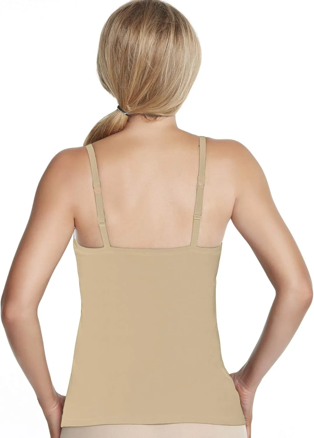 Lace Trim High Neck Camisole with Underwire Bra