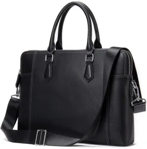 Leather Briefcase for Men Business Handbag Computer Bag Men's Large Capacity Commuter Briefcase