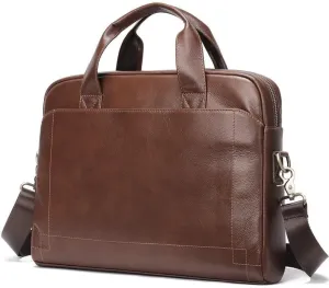 Leather Briefcase for Men Handbag Business Bag Top Layer Cowhide Briefcase Laptop Bag