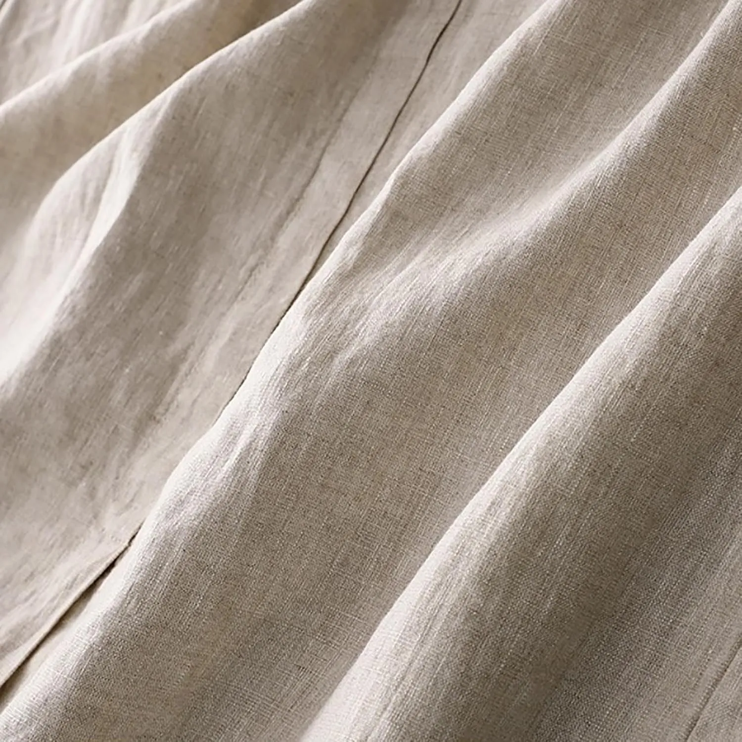 Linen Skirts for Women Summer A Linen Skirts with Pocket Elastic Waist Drawstring Skirt Casual Button Down Midi Skirt