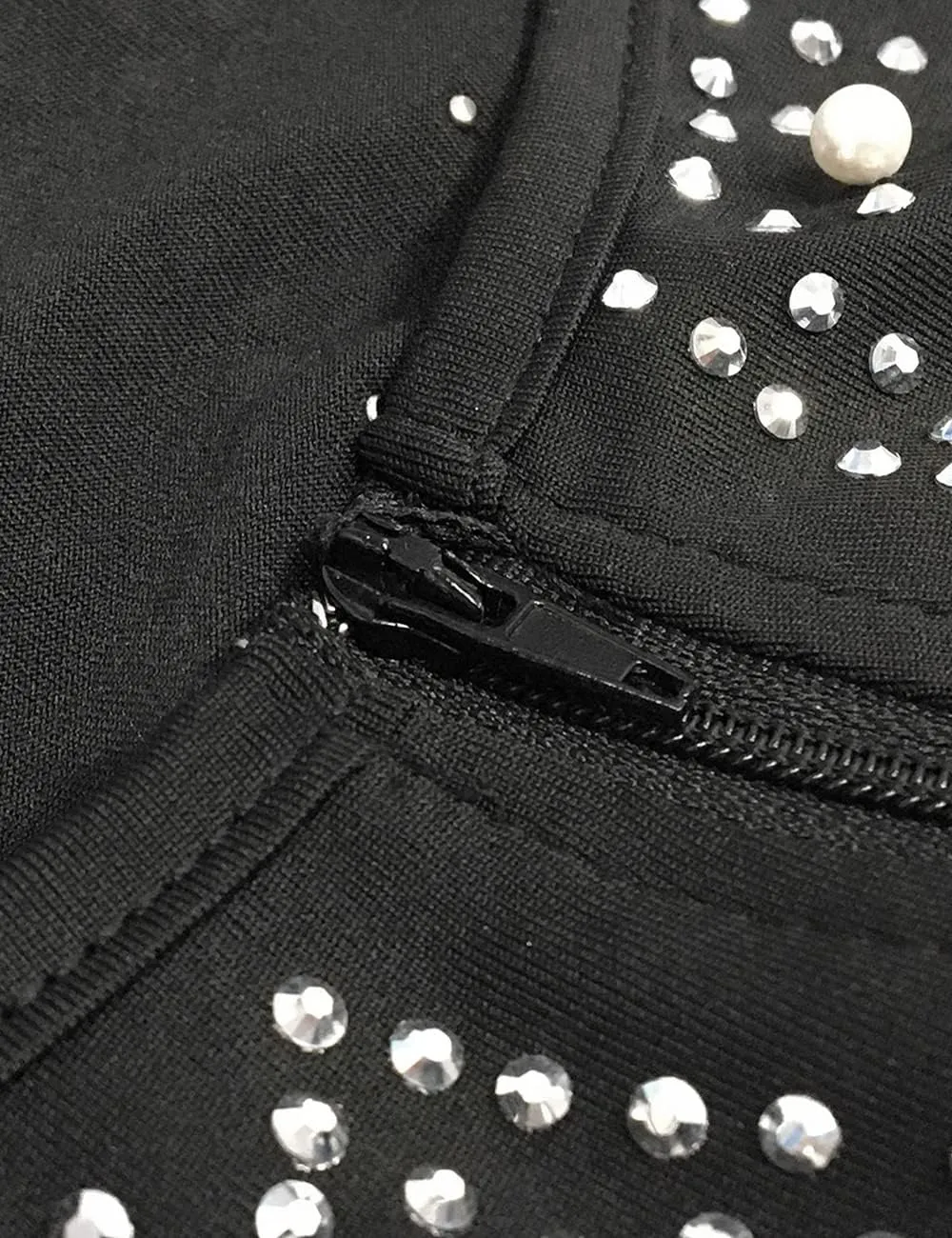 MAYFASEY Women's Sexy Elegant Rhinestone Hot Drilling Process Bodycon Dress Party Club Night Out Dress Long Evening Dresses