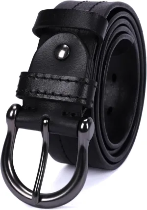 Mens Belts Full Grain Leather Real Italian Material Western Cowboy Belt 1.5 Wide Casual Jean Belt Gift Box Packaging