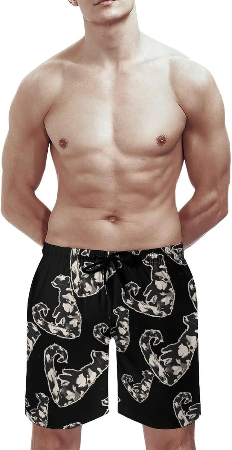 Mink Camouflage Men's Swim Trunks Quick Dry Board Shorts Breathable Summer Beach Shorts Bathing Suits