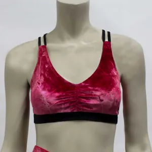 Monique Top- Rose Crushed Velvet