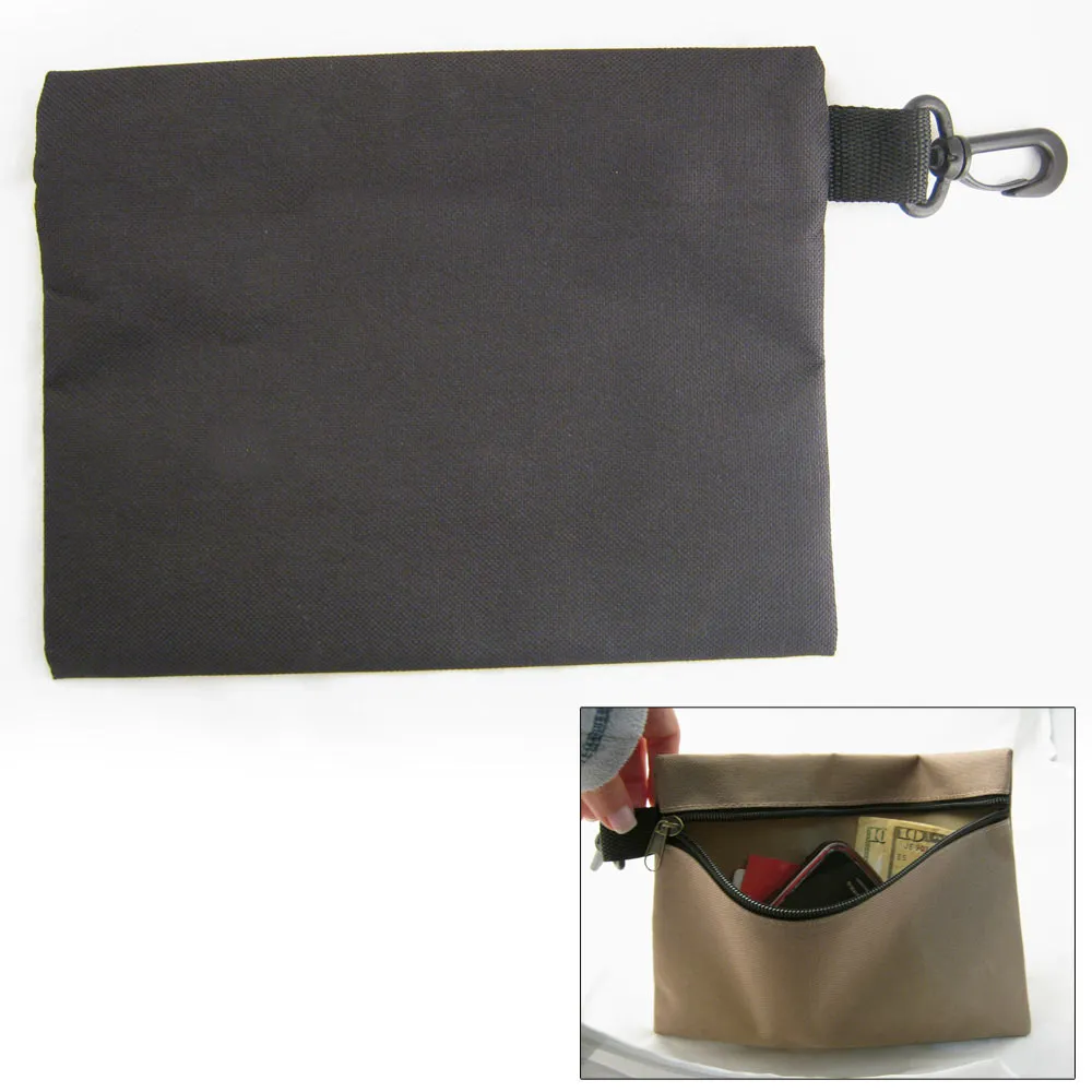 Multipurpose Canvas Zipper Heavy Duty Tool Bag Organize Storage Pouch 9" x 6.75"