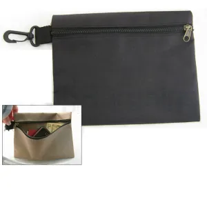 Multipurpose Canvas Zipper Heavy Duty Tool Bag Organize Storage Pouch 9" x 6.75"