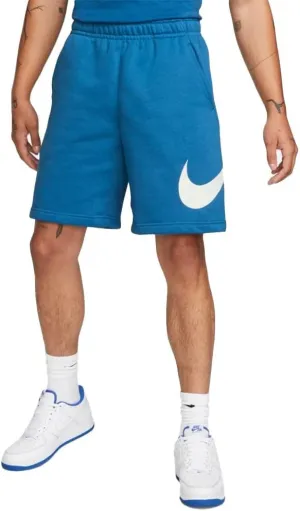Nike Sportswear Club Men's Graphic Shorts (Dark Marina Blue/Dark Marina Blue, Regular Fit, Small)