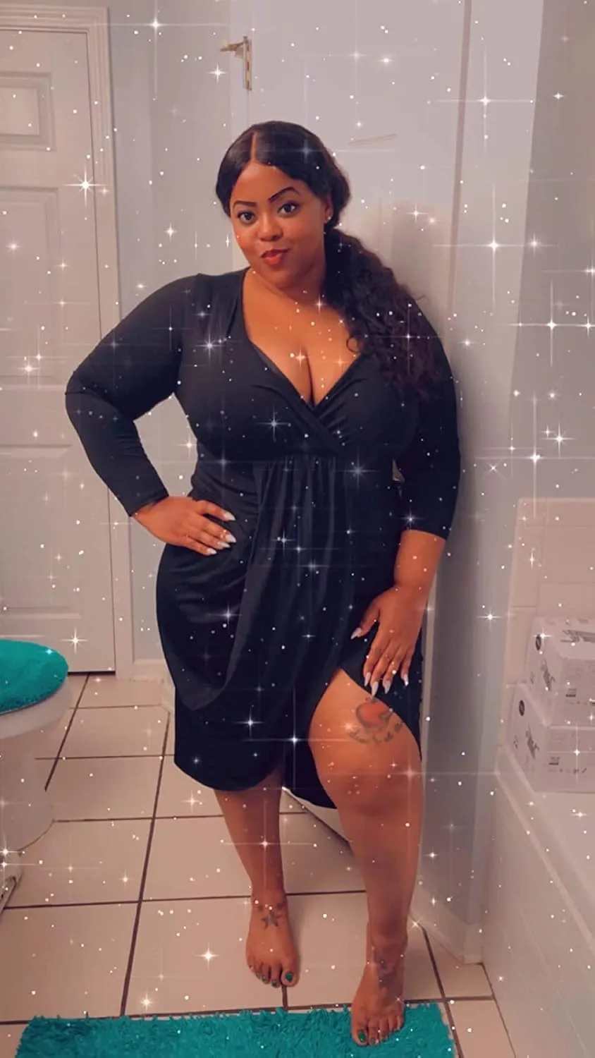 Plus Size Club Dresses for Women Party Night Bodycon Prom Ball Gown Wedding Guest Bridesmaid Midi Dress