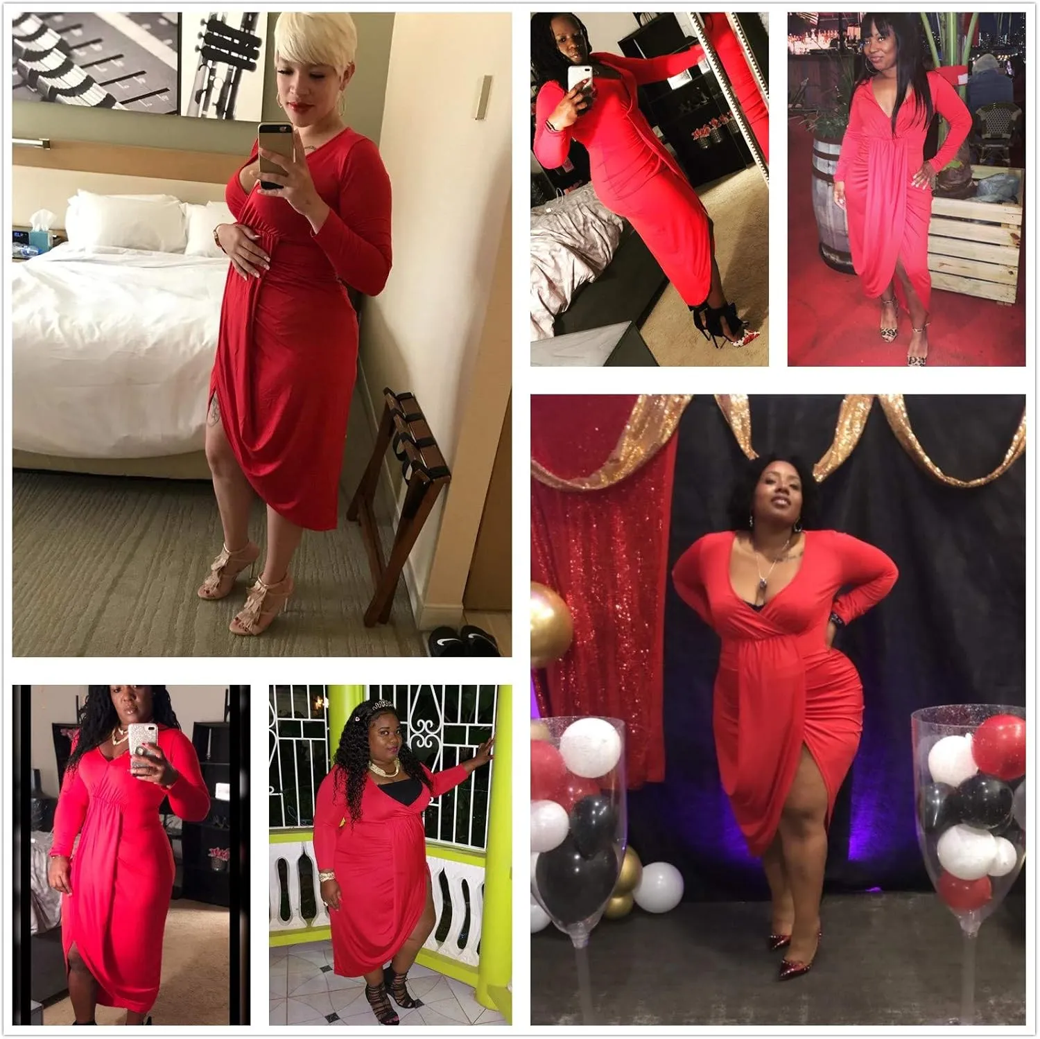 Plus Size Club Dresses for Women Party Night Bodycon Prom Ball Gown Wedding Guest Bridesmaid Midi Dress