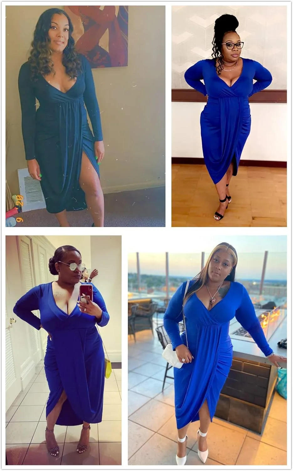 Plus Size Club Dresses for Women Party Night Bodycon Prom Ball Gown Wedding Guest Bridesmaid Midi Dress