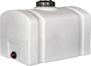 RomoTech 82123899 Polyethylene Domed Reservoir Water Tank, 26 gallon, Made In The USA Poly Tank For Water and Non-Flammable Liquids, Rust and Corrosion Proof