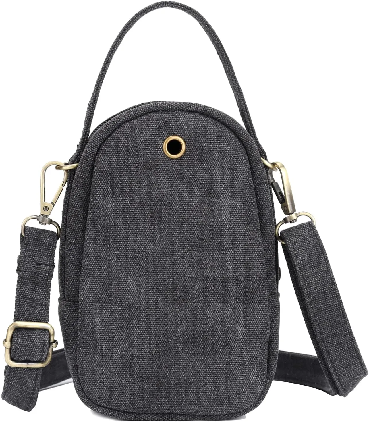 SILKAREA Canvas Small Crossbody Bag Cell Phone Purse for Women Embroidered Shoulder Bag Handbags Wallet Bag Pouch